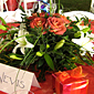 red florals
